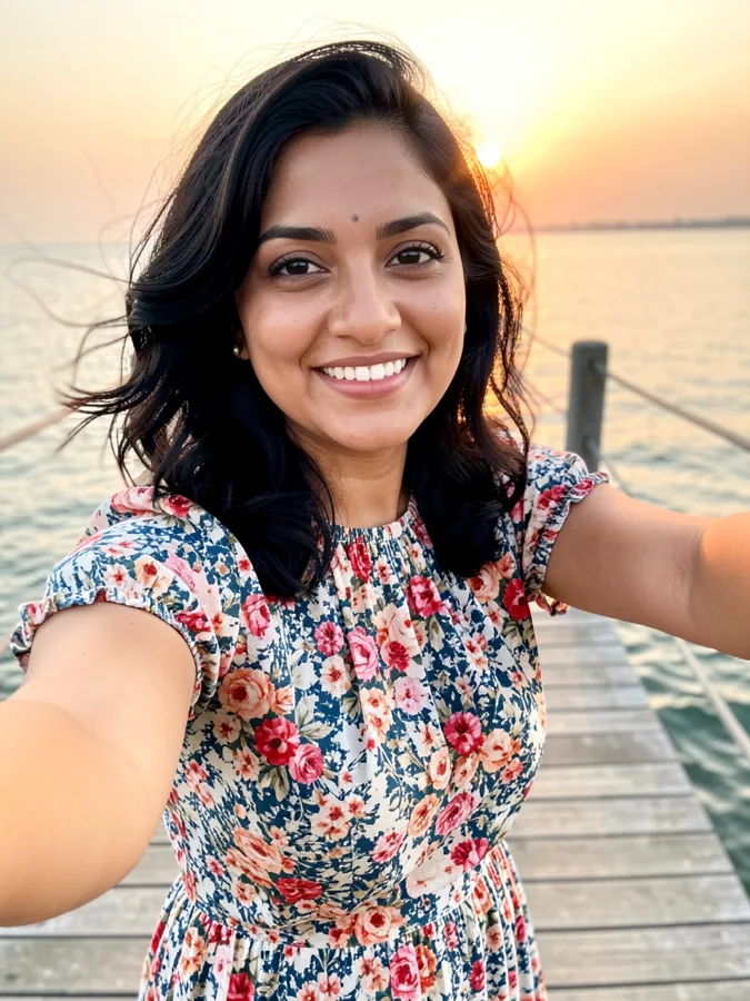 Foto de perfil de exemplo do TrulyMadly