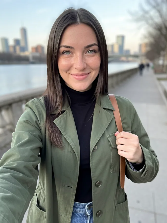 Foto de perfil de exemplo do Tinder